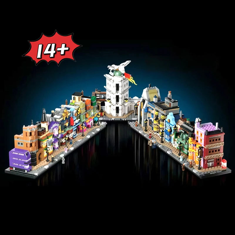FIT 76444 Alley Shop Building Blocks Creative Brick Toys For Home, Christmas Birthday Gifts