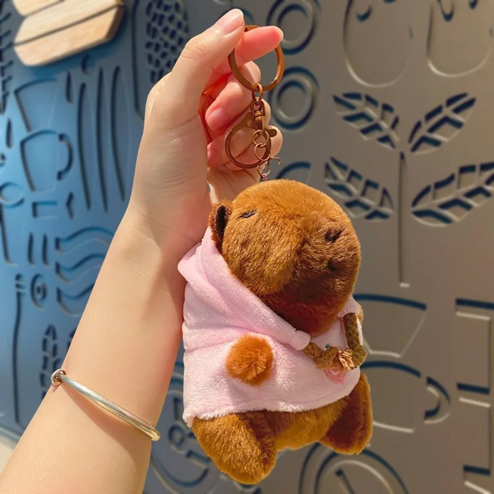 Cute Capybara Plush Toy Hoodie with Wings Simulation Doll Small Size Stuffed Animals