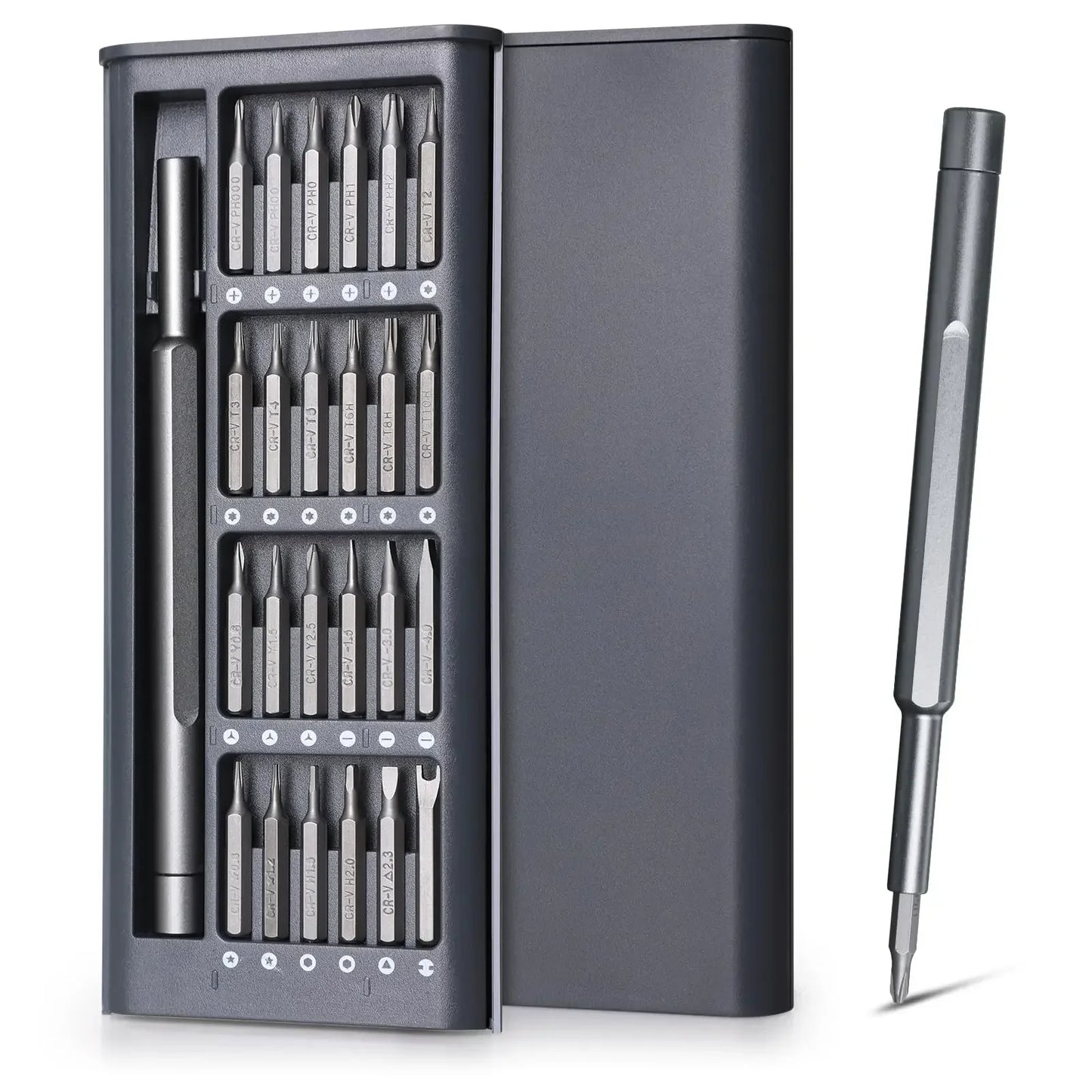Precision Screwdriver Set 25 in 1 Screw Driver Se Hexagonal Flat Head Magnetic Screwdriver