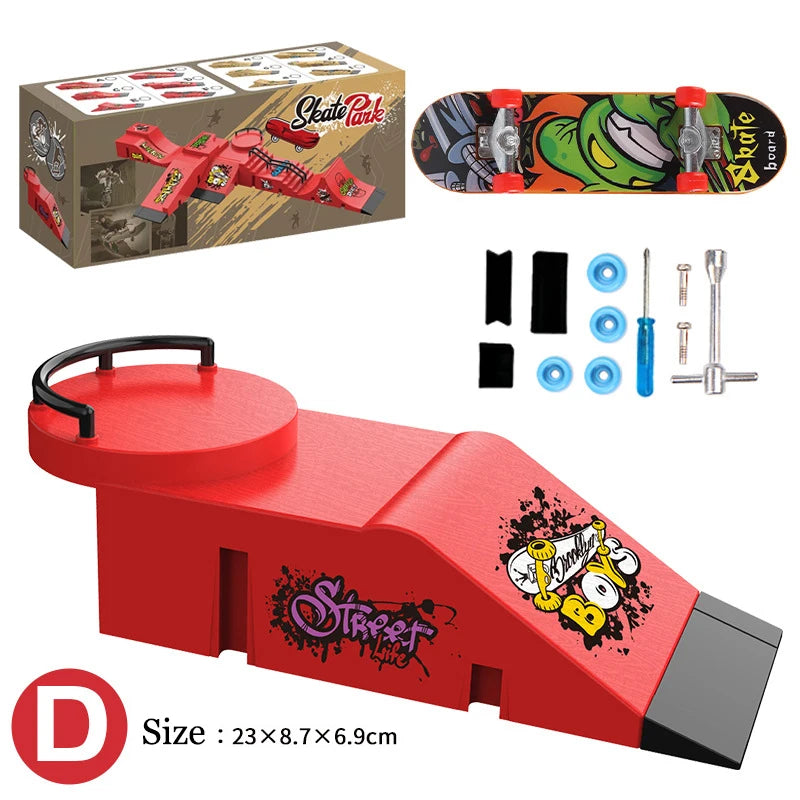 Children Finger Sports Toys Finger Skateboard Game Park Site Set Gift Toys