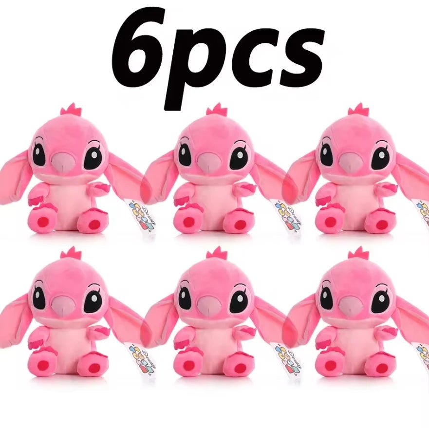 12cm 20cm 25cm Stitch Stuffed Plush Models Cartoon Dolls Anime Toys