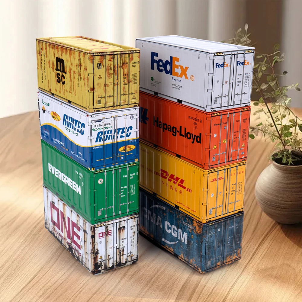 Mini Iron Storage Box Creative Decoration Desktop Model