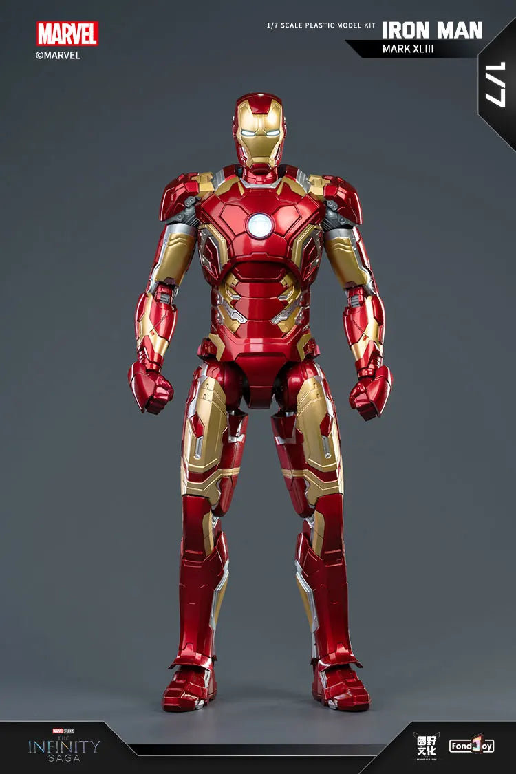 Marvel Anti-Hulk Armor Assemble Toy Movie Character Model 18 Inches Action Figures LED Emit Light Model Gift