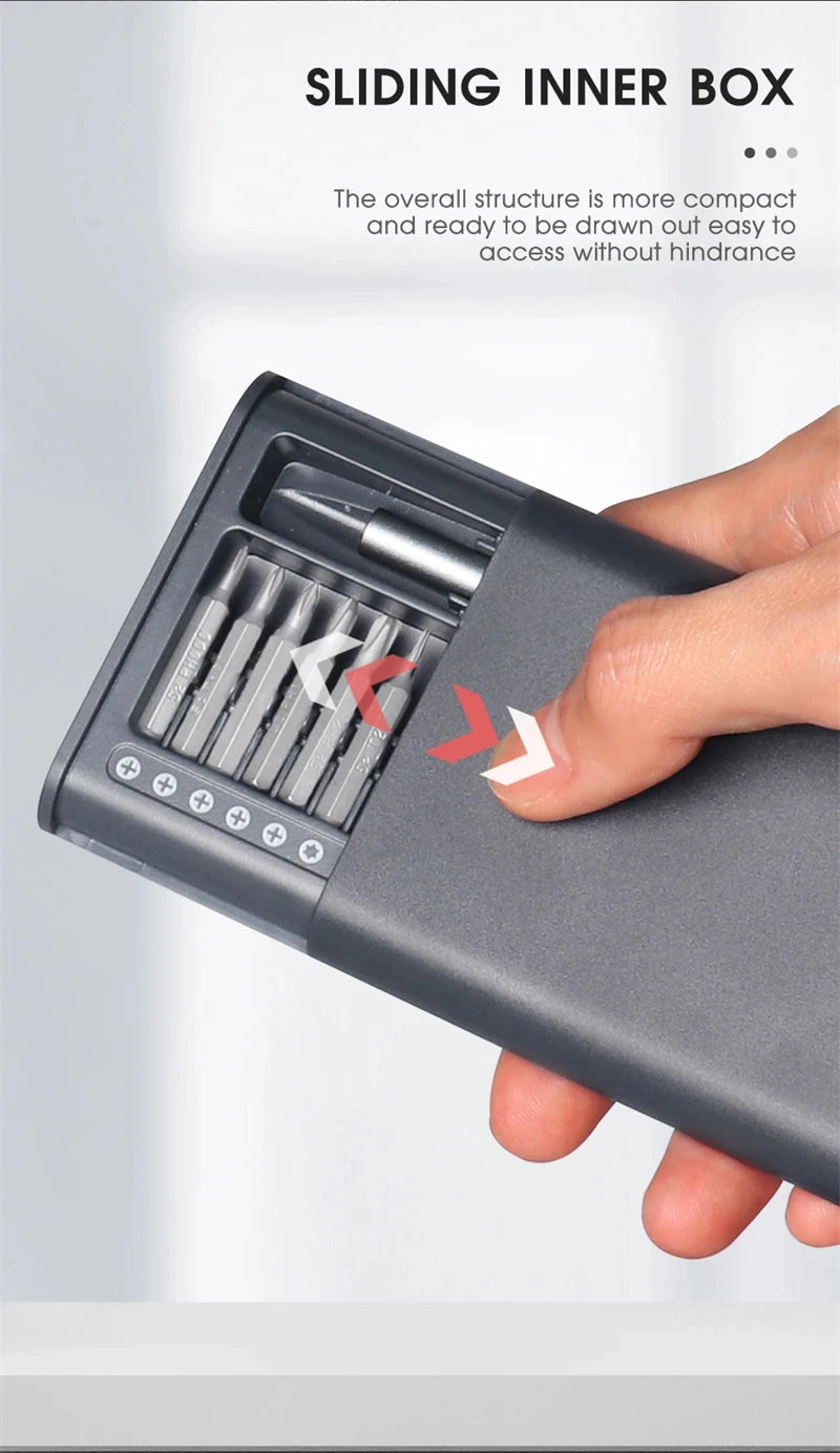 26 in 1 Precision Screwdriver Set Magnetic Screw Driver Bits Multifunctional Mini Repair Tool