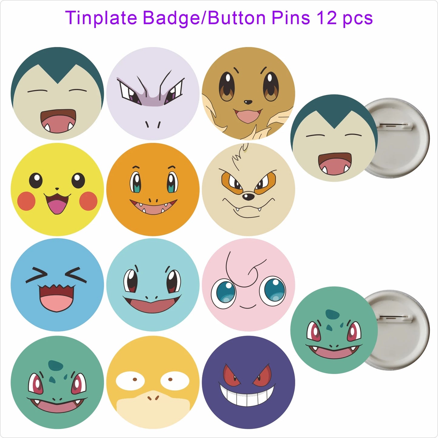 Pikachu Birthday Party Supplies Pokemon Decorations Favor Gifts - Foil Balloons Disposable Stickers Bracel Banner for Fan Events