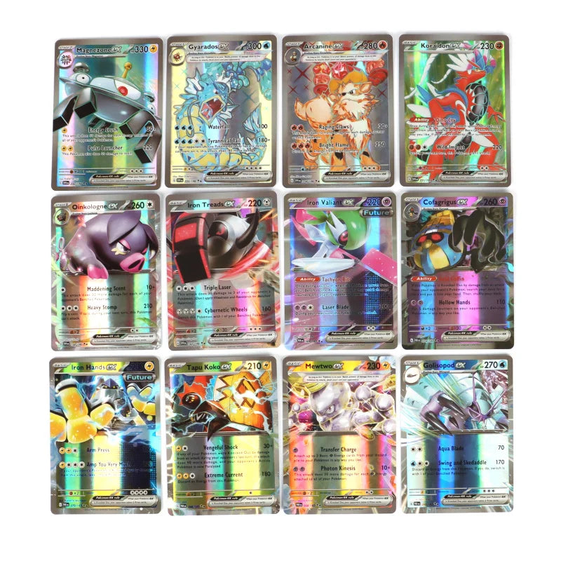 60/100Pcs English Pokemon Card 1996 Year Shining Charizard Pikachu Mewtwo trade Card Kids Pokemon Toy
