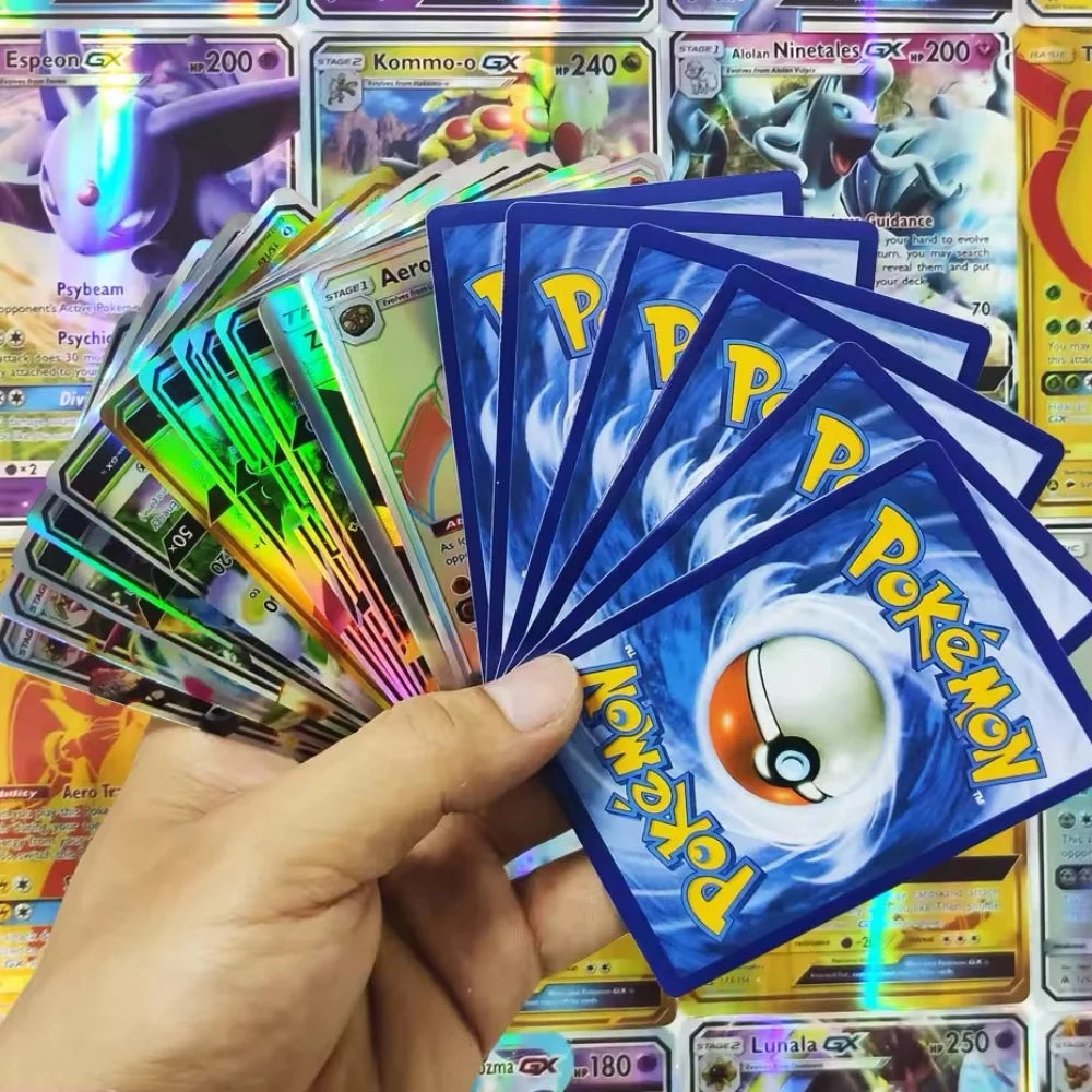 10-100Pcs New English Pokemon Vmax GX Game Battle Card Collection