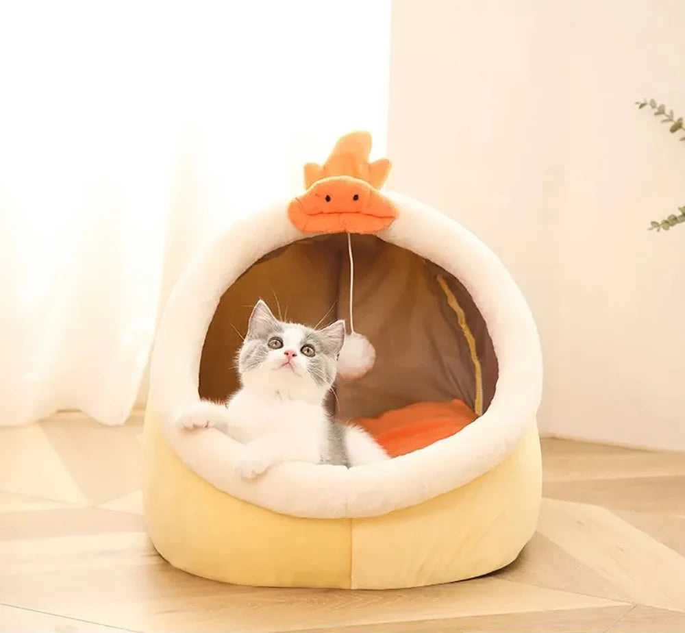 Deep Sleep Cat Bed Foldable Washable Bed for Small Dog Cats