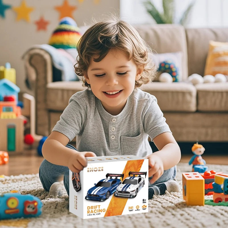 1:24 High Speed RC Drift Vehicle Cars Mustang 4WD Remote Control Racing Car Gift Toy