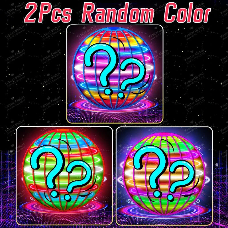 Flying Ball Children's Hand Controlled Color LED Cosmic Globe 360 ° Rotating Suitable for Indoor and Outdoor