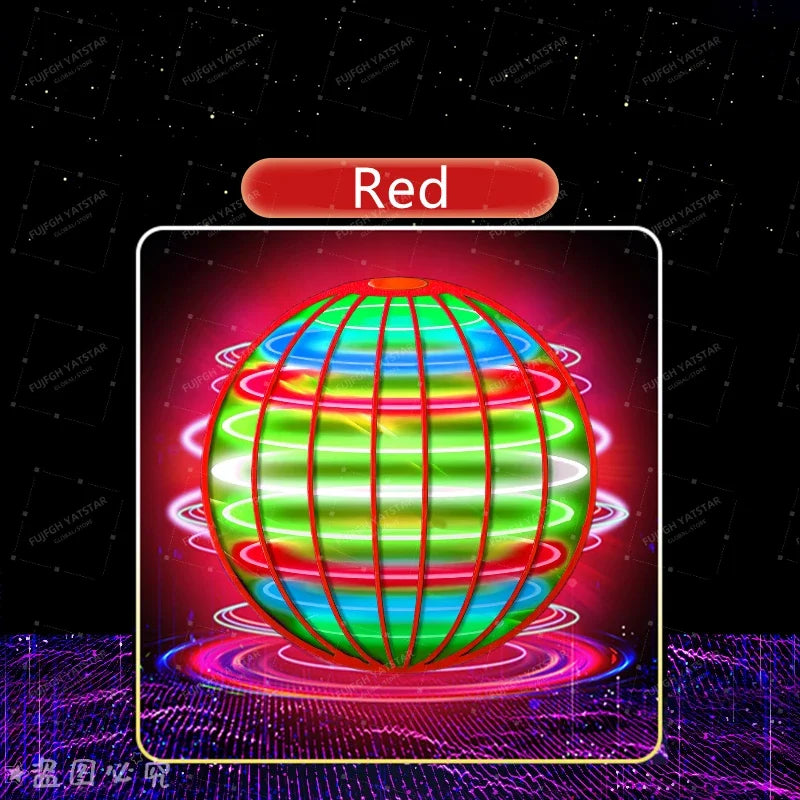 Flying Ball Children's Hand Controlled Color LED Cosmic Globe 360 ° Rotating Suitable for Indoor and Outdoor