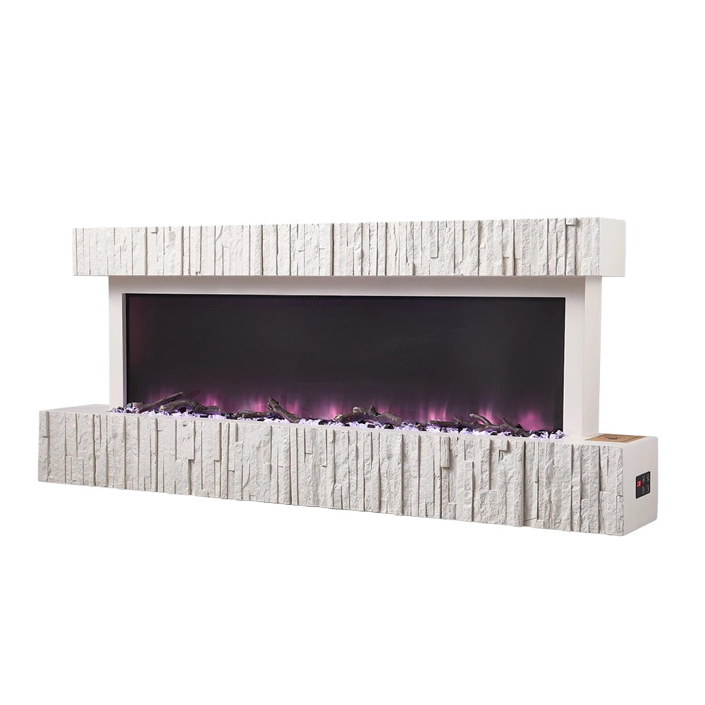 Wall Mounted Electric Fireplace with Remote Control Home Decoration for Living Room