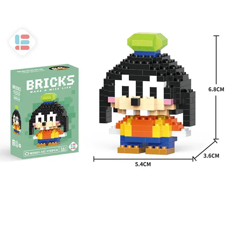Disney LiLo Stitch Toys Building Blocks Pokeman Pikechu lega Anime Cartoon Character Model
