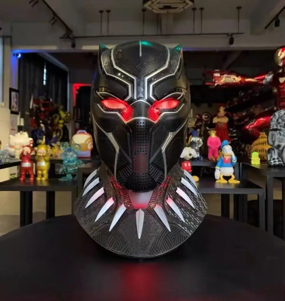 Black Panther Helmet 1:1 Wearable - Avengers Cosplay Mask, Wakanda Forever Superhero Series Collectible Model