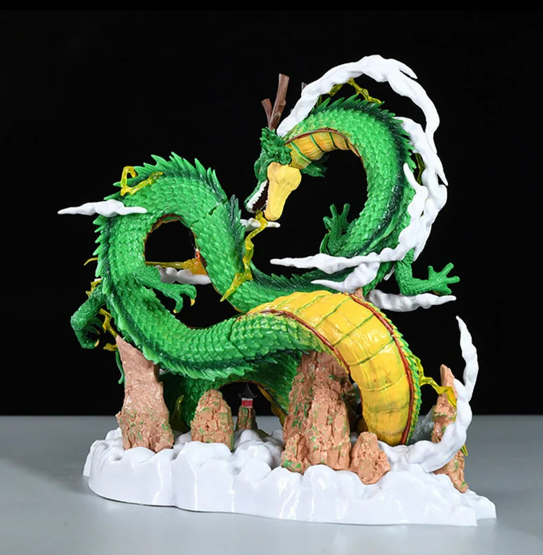 24cm Dragon Ball Anime Figure Shenron Figure Goku And Shenron Figurine Model Pvc Doll Collection Toy