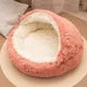 2 in 1 Soft Plush Pet Bed 50CM with Cover Round Pet Puppy Mattress for Small Dogs Cats