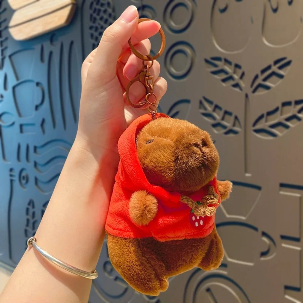 Cute Capybara Plush Toy Hoodie with Wings Simulation Doll Small Size Stuffed Animals
