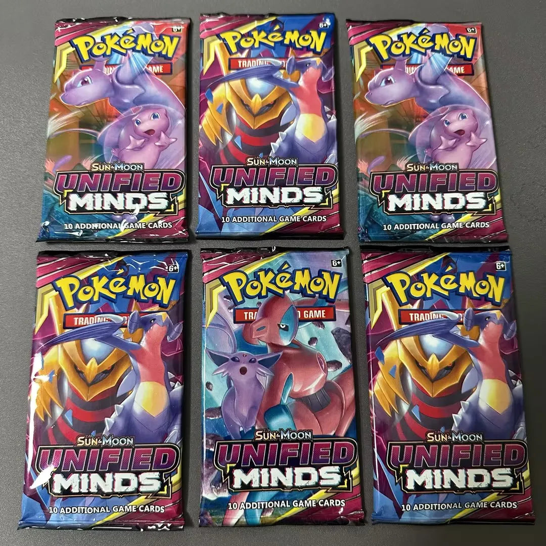 4 Pack Pokemon Cards 151 Team up Sun & Moon Thunder English Trading Card Collectible