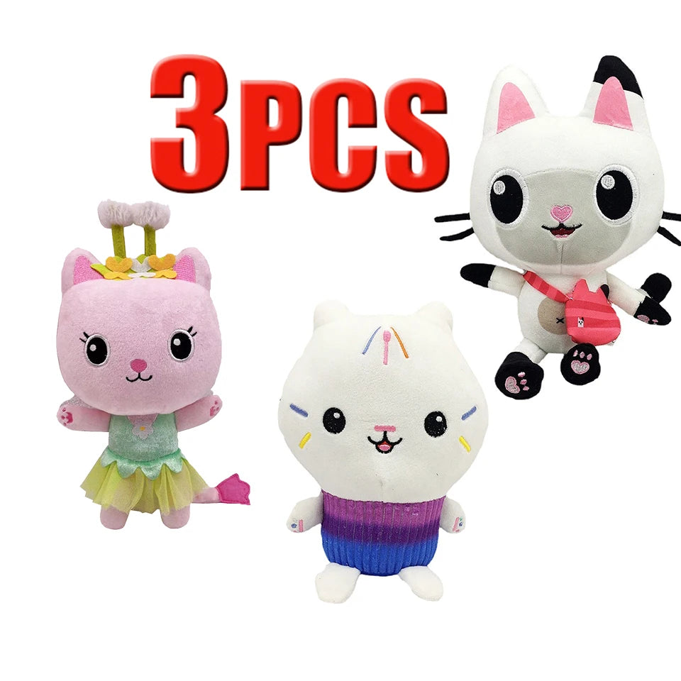 25cm 7-piece Gabby Doll House Plush Toy Perfect Kids Christmas Gift