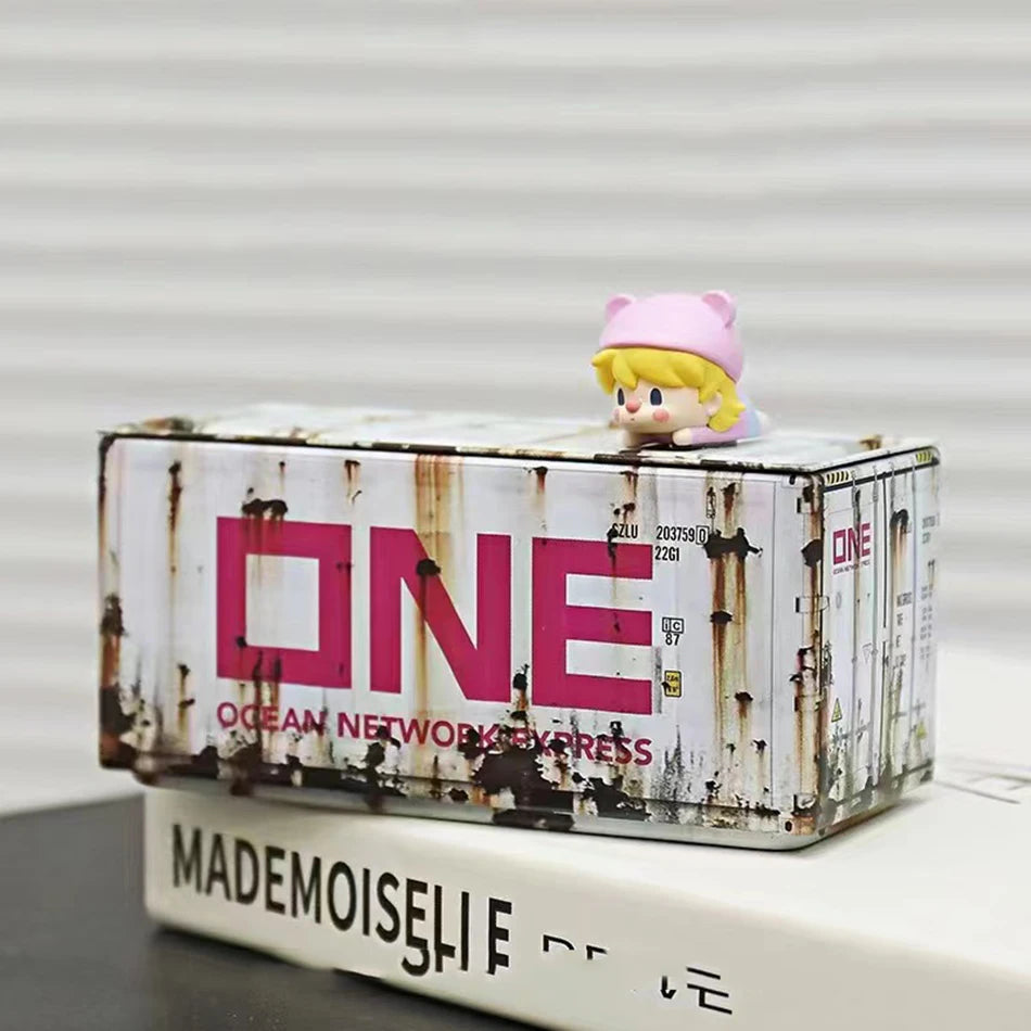 Mini Iron Storage Box Creative Decoration Desktop Model