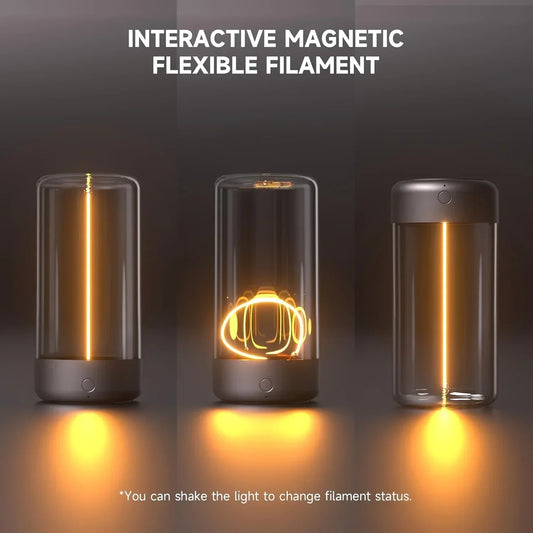 Portable quantum wire ambient magnetic light Type-C charging, for bedroom, study, Christmas gift