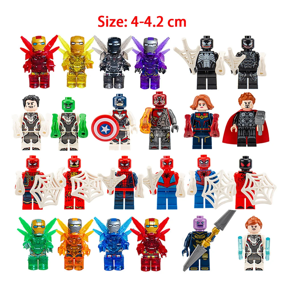 Disney Marvel Advent Calendar Box Anime Action Figure Model Building Blocks Christmas Kids Toys