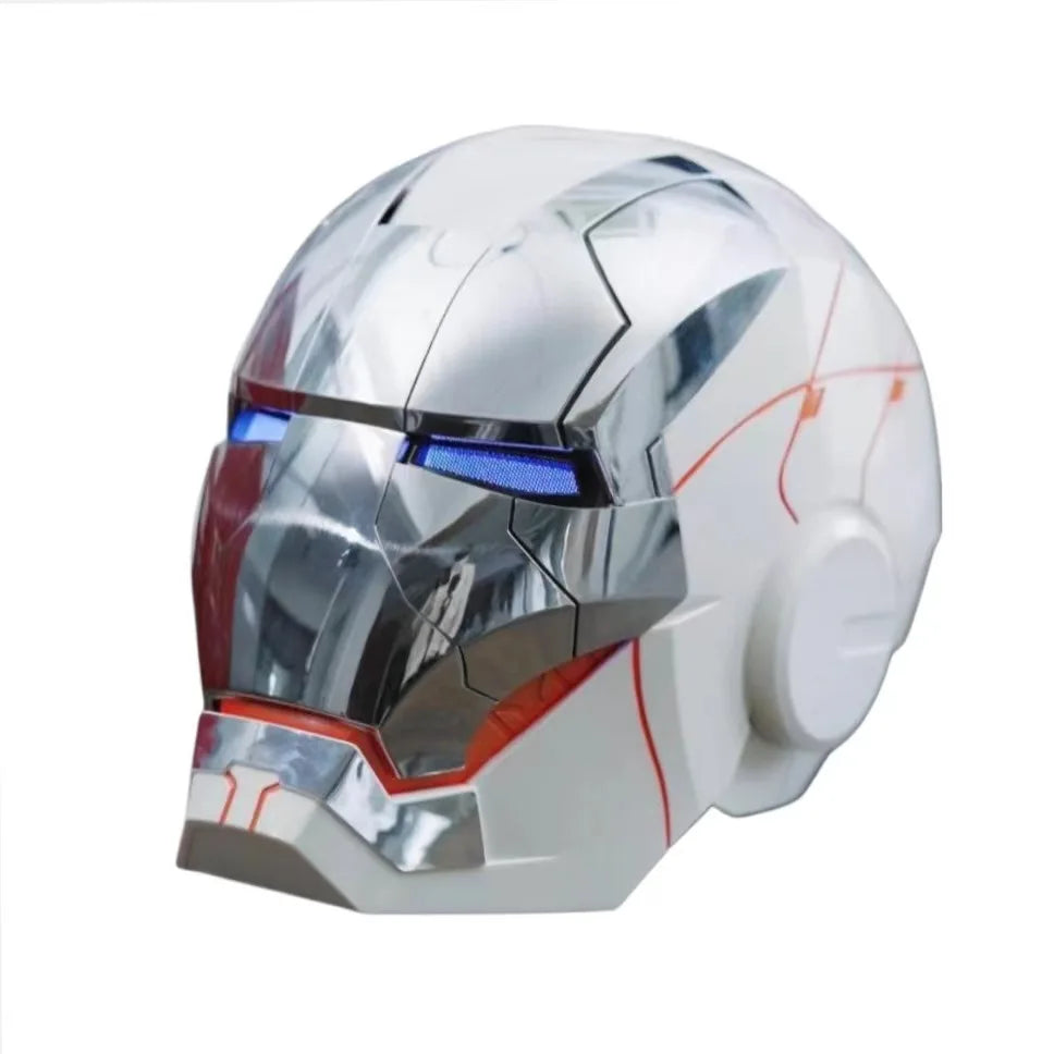 Marvel Iron Man Helmet Live Action Simulation Helmet Gold Silver Electric Voice Control