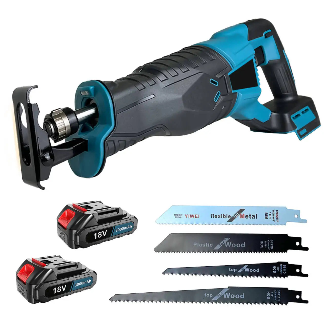 Makita DJR185Z Reciprocating Saw Cordless 18V Li-ion Battery PVC Pipe Cutting w/2Battery