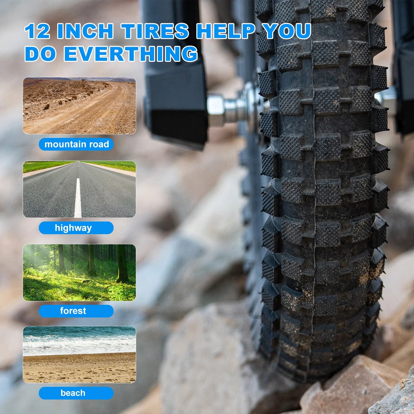 EVERCROSS PLUS Electric Moto for Kids EV12M - 300W Motor, Max Speed 25 km/h, 15 km Range, 12 Inch Tires, Dirt Bike for Ages 3-12