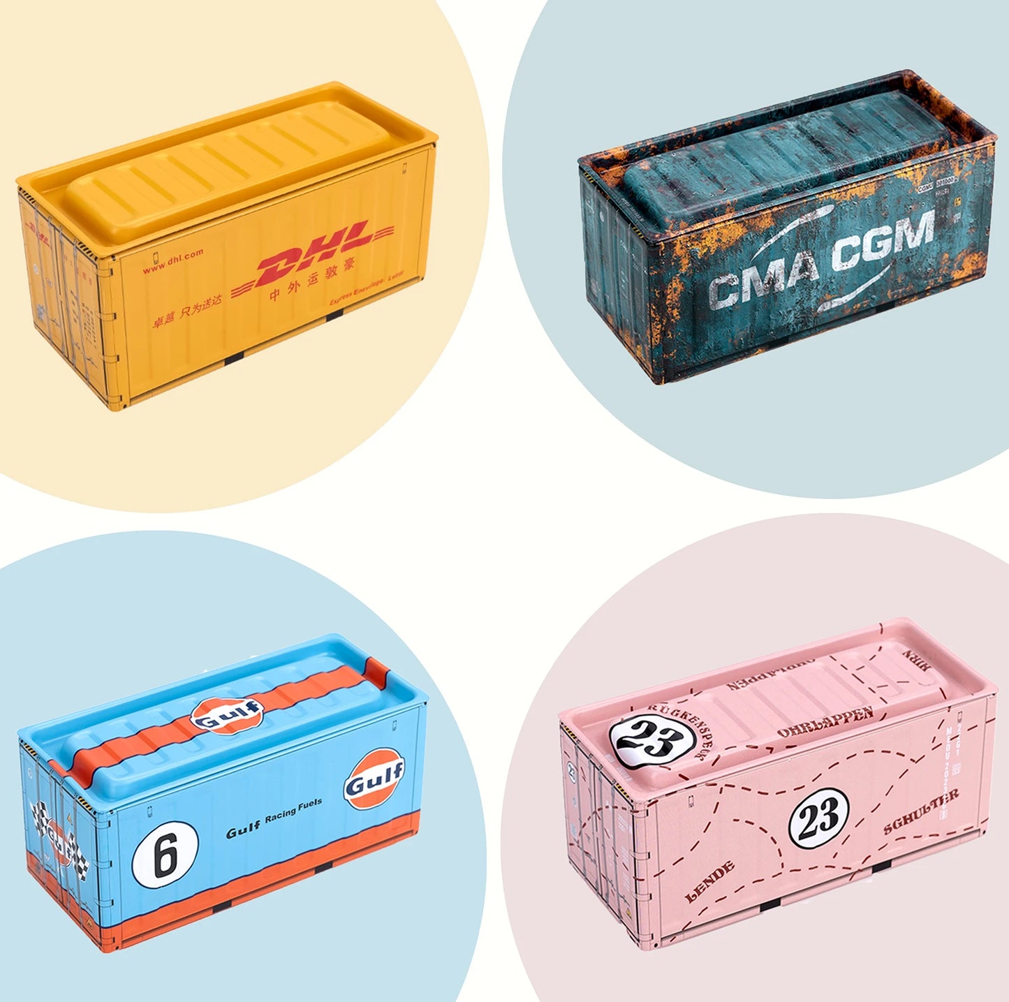 Mini Iron Storage Box Creative Decoration Desktop Model
