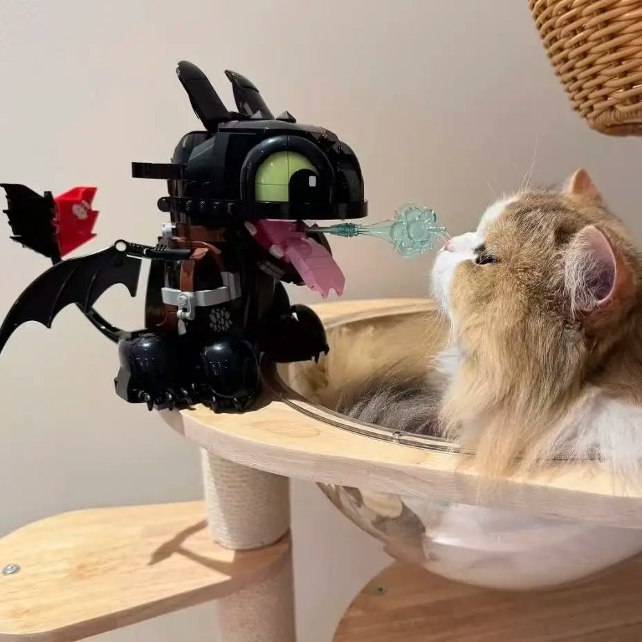 MINISO Disney 10375 Cute Pets Toothless Night Fury Dragon Building Blocks Toy Christmas Gifts