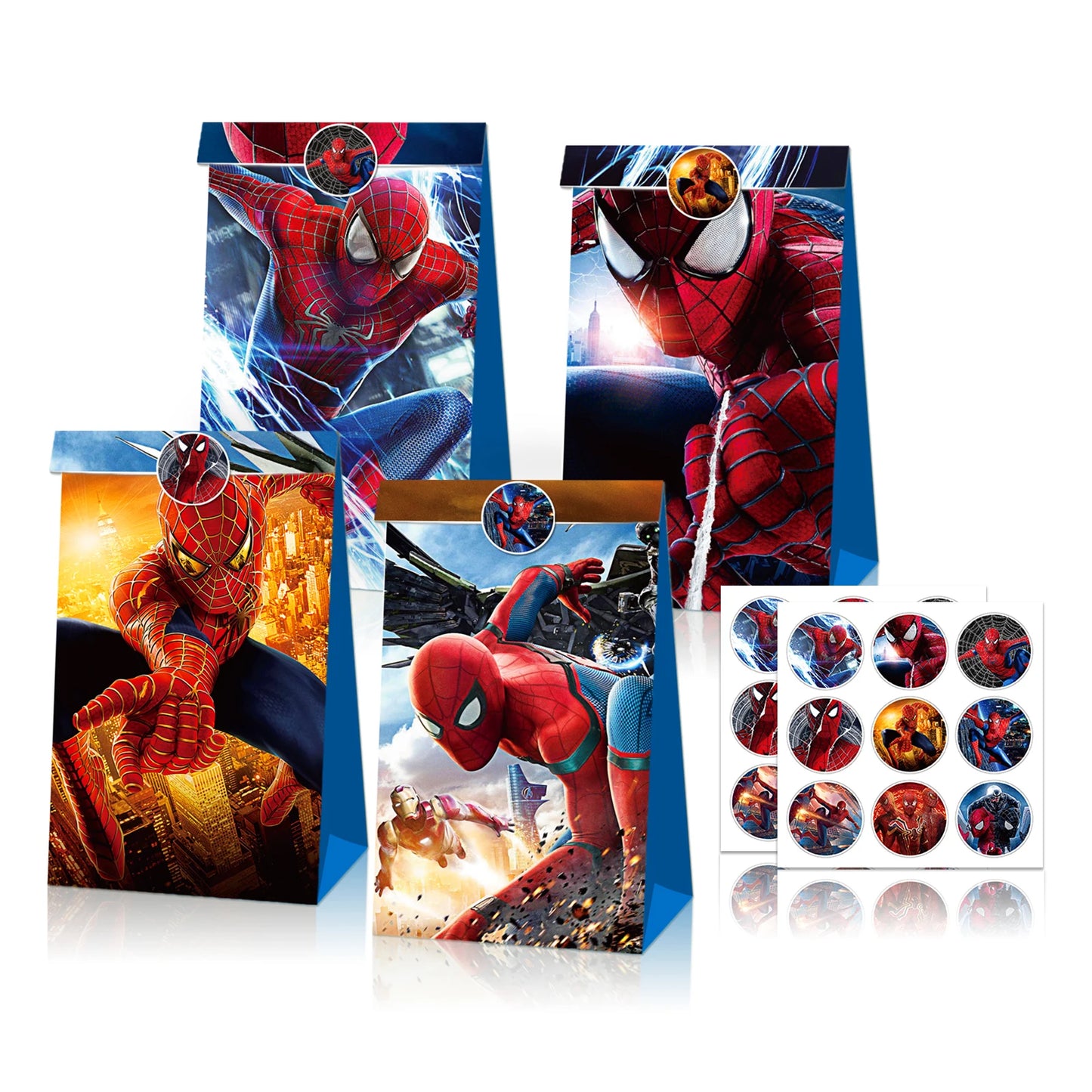 Spidey And His Amazing Friends Party Supplies Kids Favor Gift Stampers Stickers Spiderman Christmas Party Decor Bags Stuffer