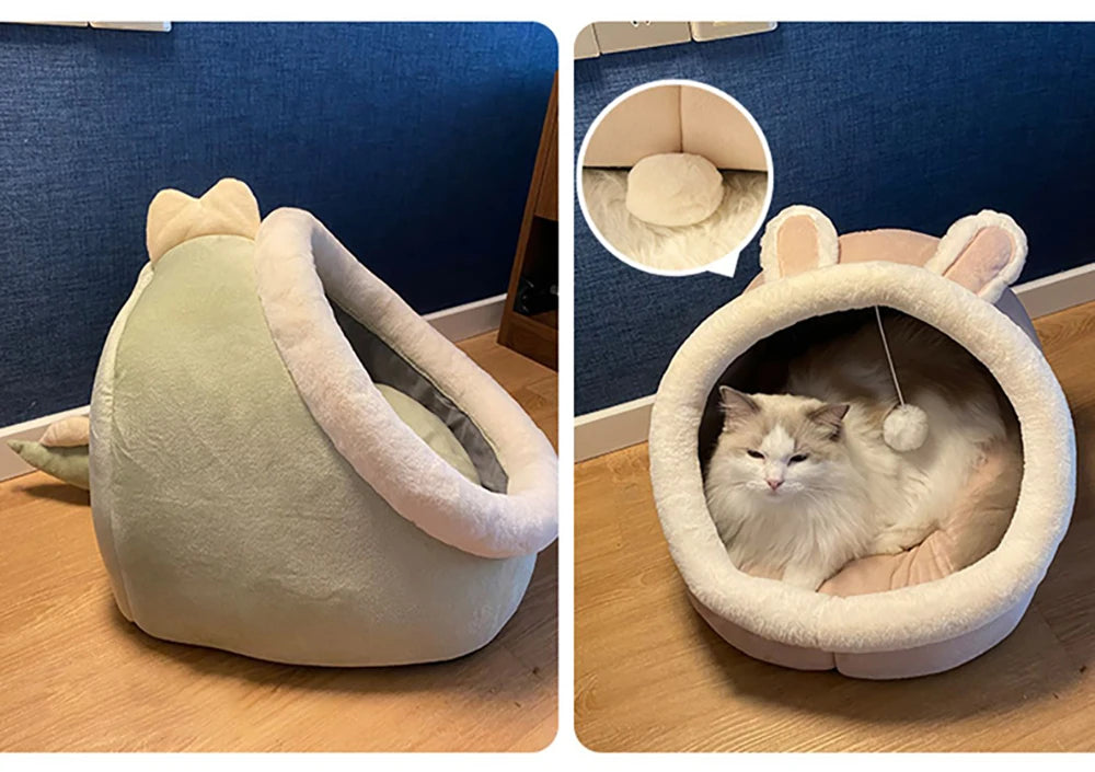 Deep Sleep Cat Bed Foldable Washable Bed for Small Dog Cats
