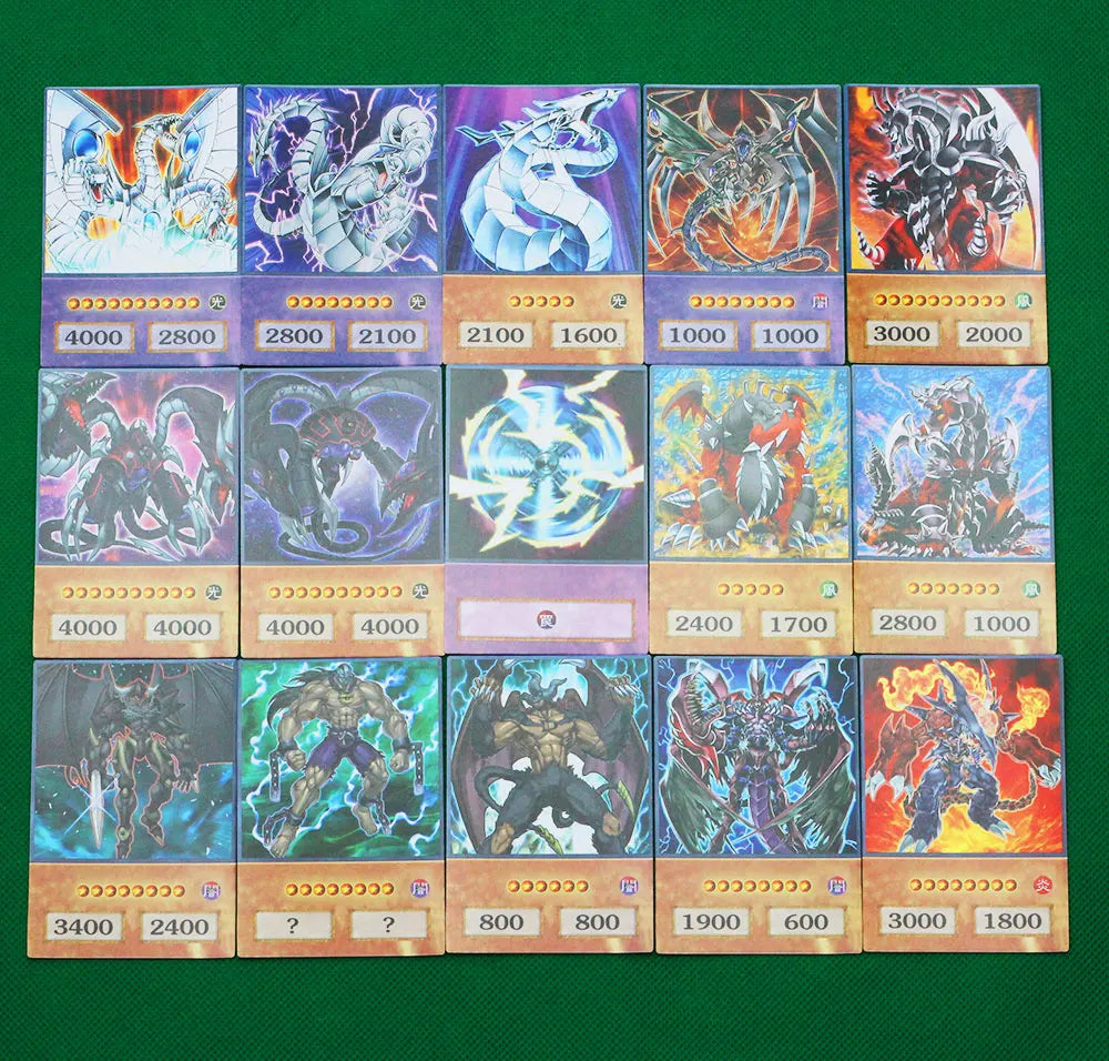 100pcs Yu-Gi-Oh Anime Style Cards Blue Eyes Dark Magician
