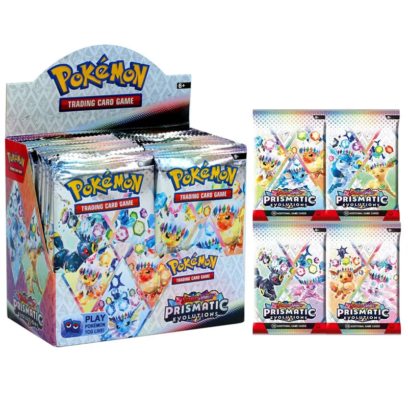 360Pcs Pokemon Destined Rivals Prismatic Evolutions Card Stellar Crown 151 Ultra Prism English Booster Battle Transaction Card