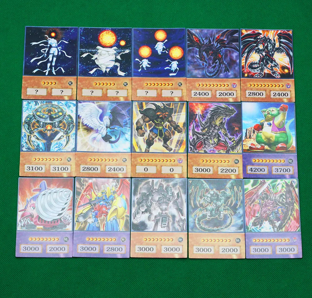 100pcs Yu-Gi-Oh Anime Style Cards Blue Eyes Dark Magician