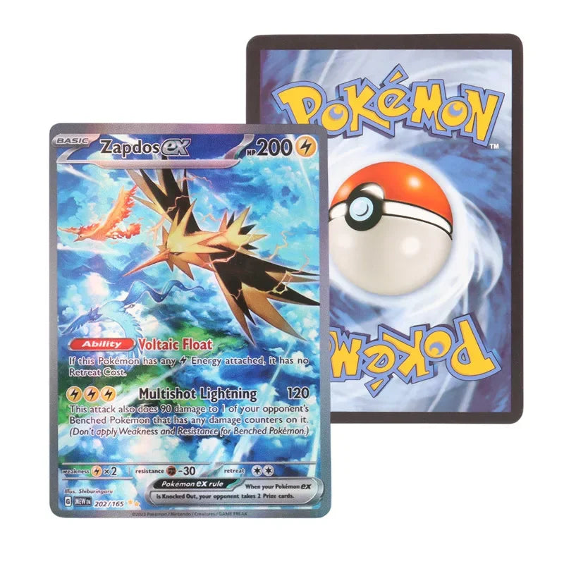 60/100Pcs English Pokemon Card 1996 Year Shining Charizard Pikachu Mewtwo trade Card Kids Pokemon Toy