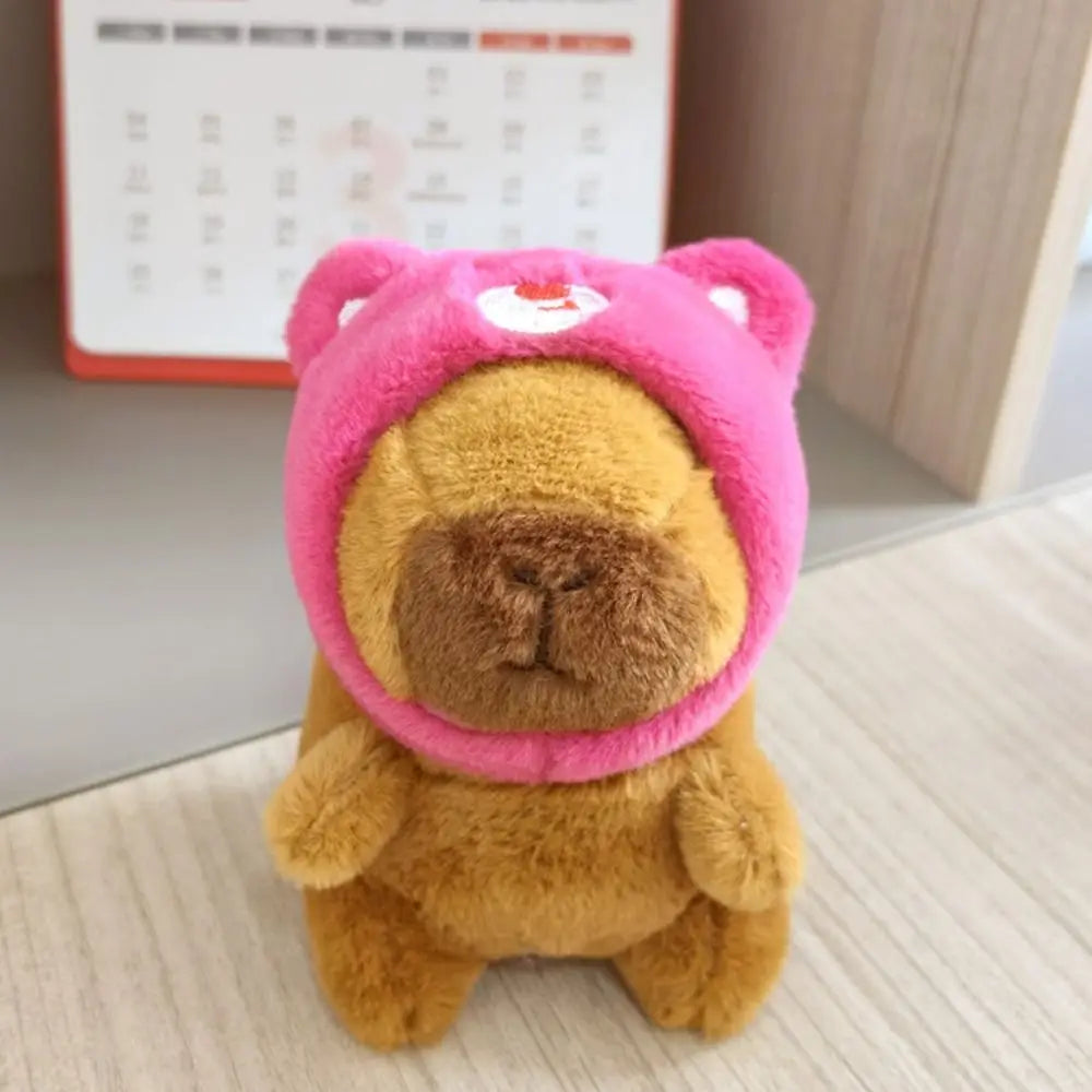 Cute Capybara Plush Toy Hoodie with Wings Simulation Doll Small Size Stuffed Animals
