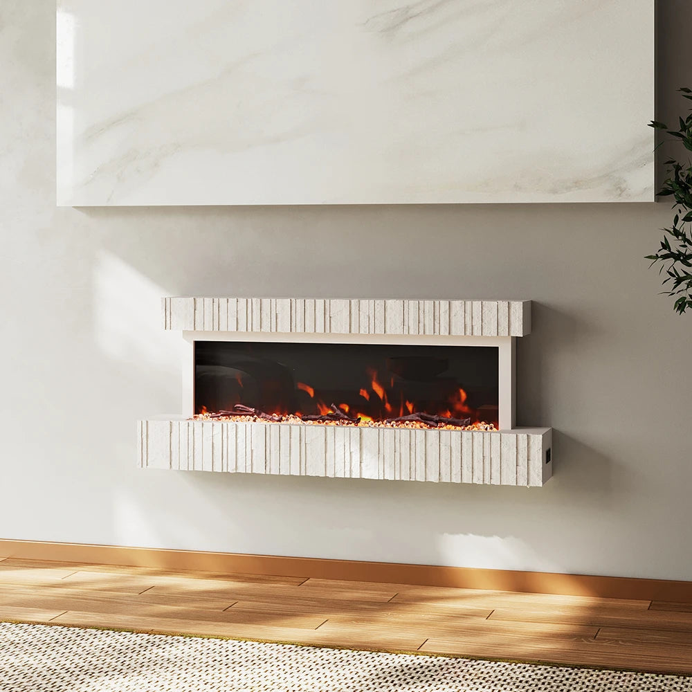 Wall Mounted Electric Fireplace with Remote Control Home Decoration for Living Room