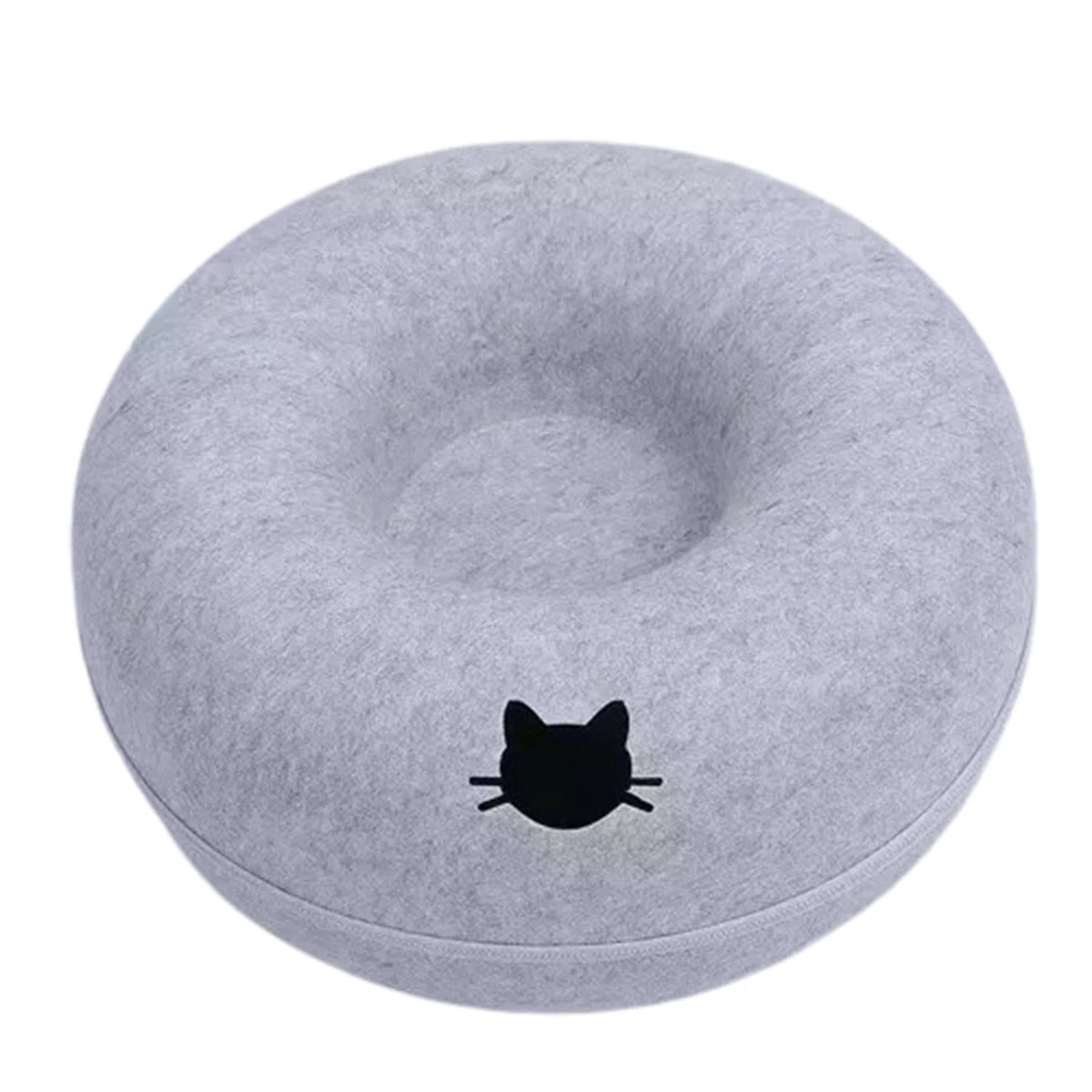 Interactive Round Small Cat Tunnel Nest Felt Kittens Bed House Scratcher