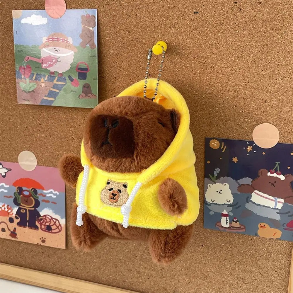Cute Capybara Plush Toy Hoodie with Wings Simulation Doll Small Size Stuffed Animals