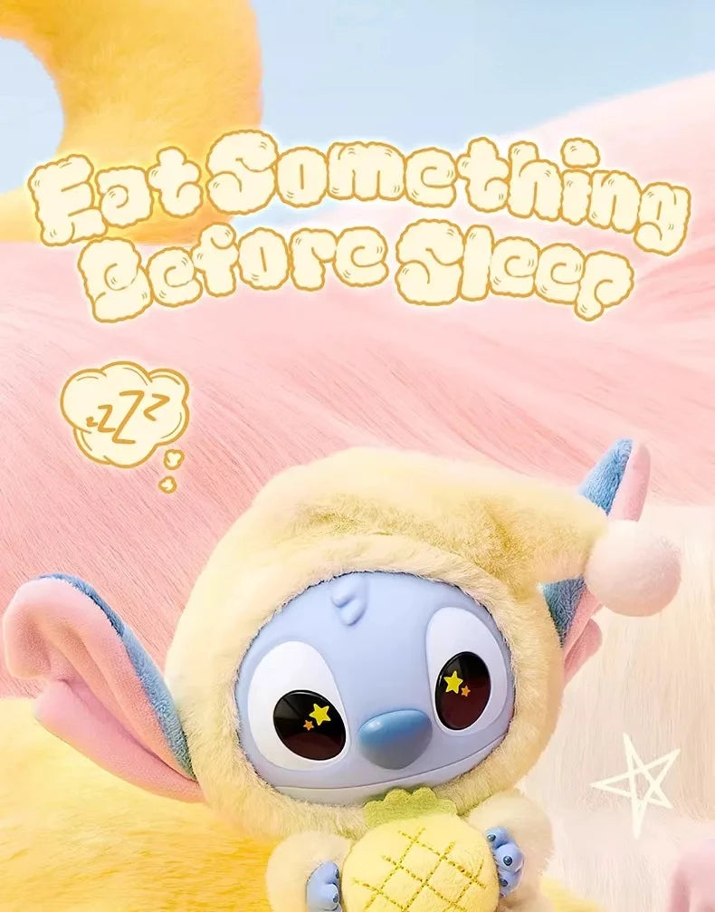 New Stitch Eat Some Thing Before Sleep Series Vinyl Blind Box Cute Doll Mystery Box Toy Adult Gift