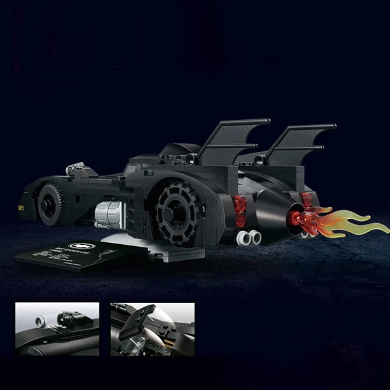 Super Heroes Series Batmobile Building Blocks 1989 Classic Bat Chariot Car Model