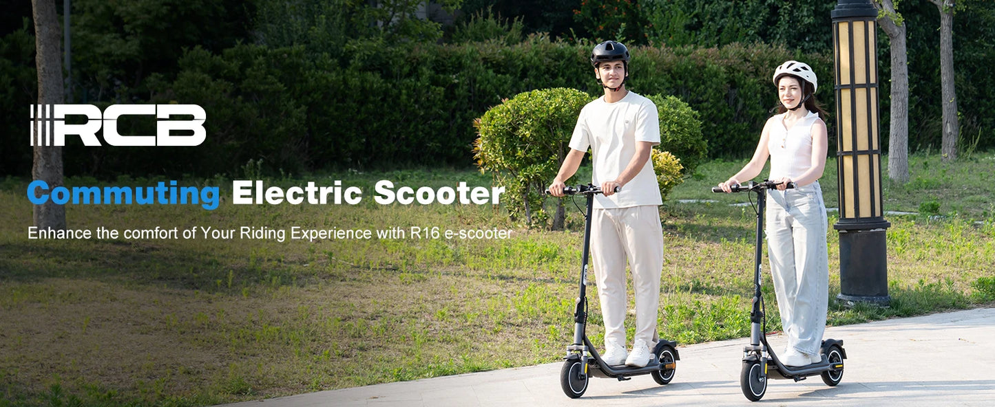 RCB R16 Electric Scooter 300W 25kmh 23 to 29km Range Foldable and App Control Superior For Adults Urban Riding
