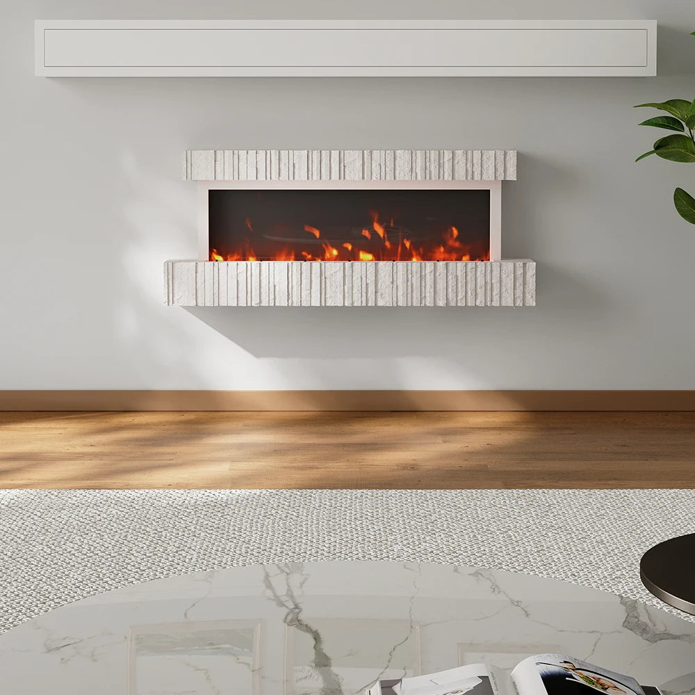Wall Mounted Electric Fireplace with Remote Control Home Decoration for Living Room