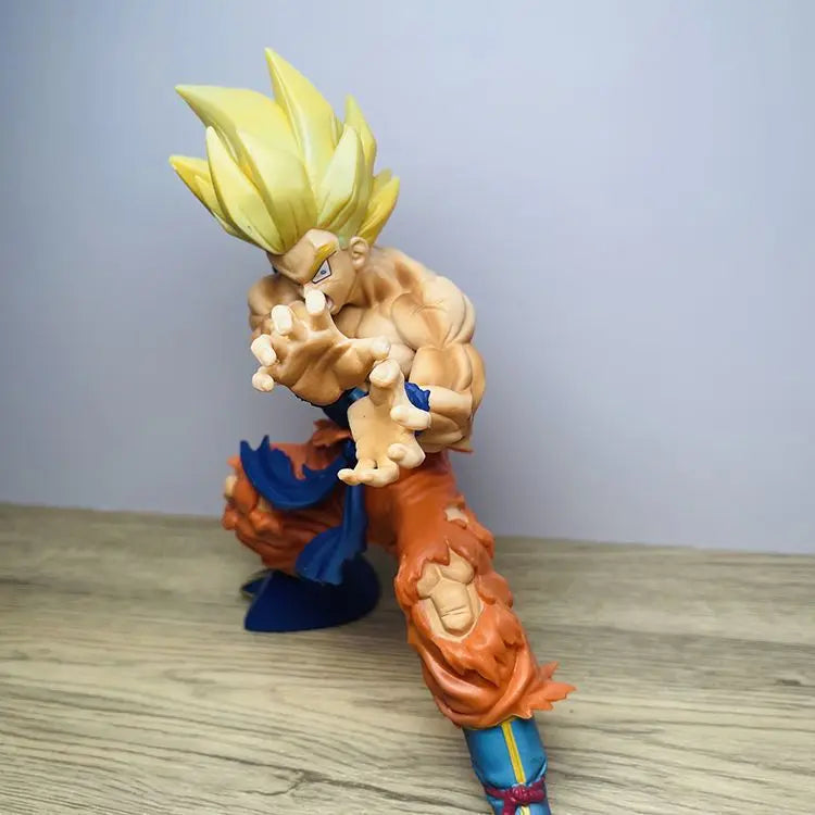 Dragon Ball Z Son Goku Battle Damage Shockwave Manga Statue Pvc Action Figurine Collectible Model Doll Toys Gift