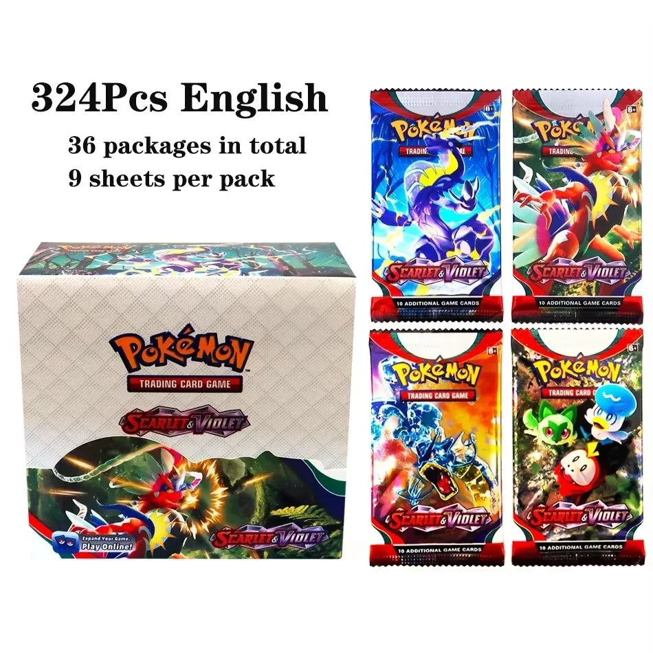 2025 324Pcs Pokemon Cards Sun & Moon Evolutions Unified SHINING Booster Box Collectible Tradiner Card Game toy
