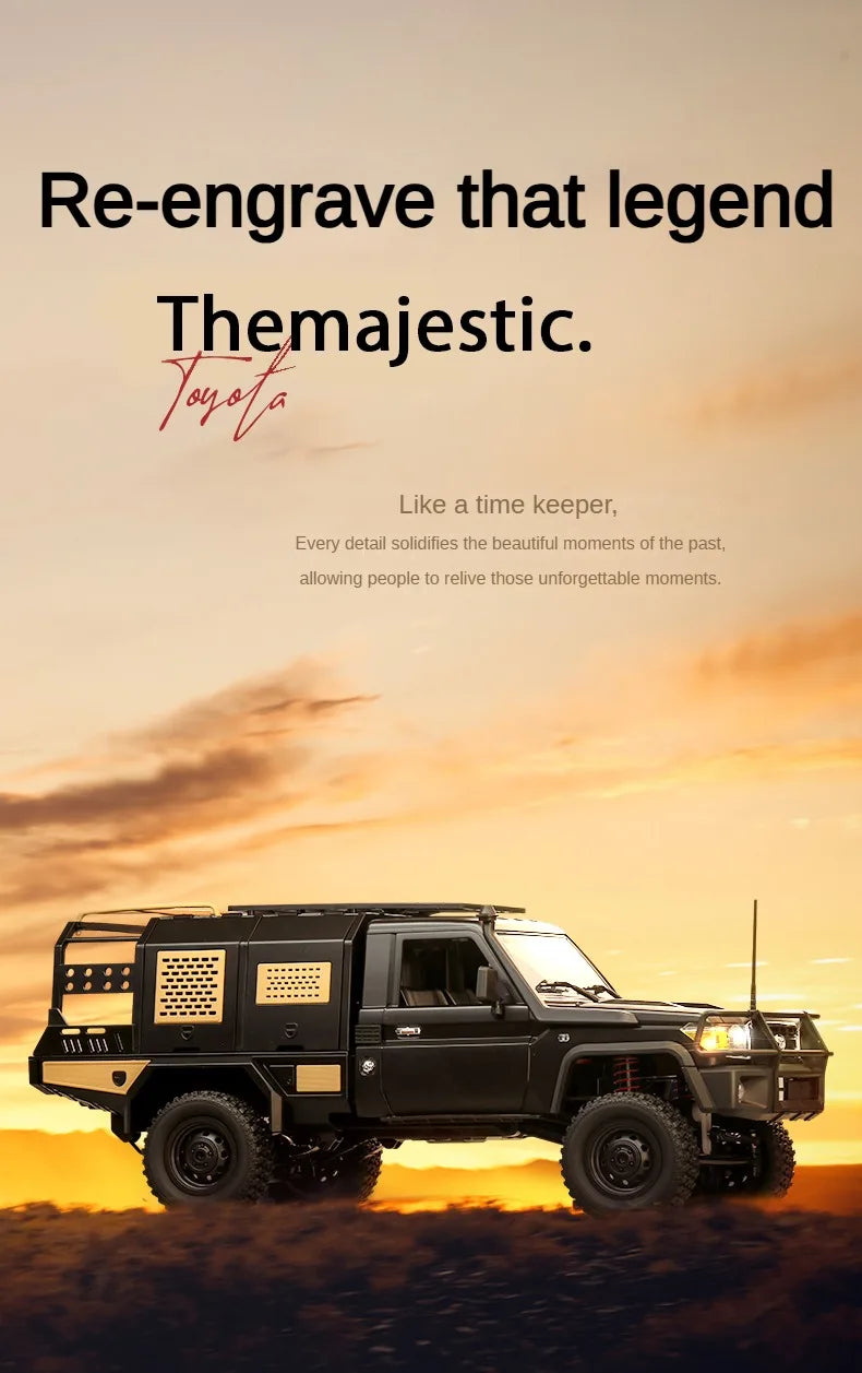 4WD Full Scale RC Pickup Short Truck 2.4G Remote Control Climbing Off-road Car Toys for Kids Christmas Gift