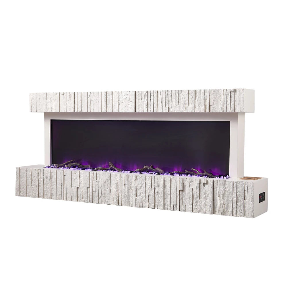 Wall Mounted Electric Fireplace with Remote Control Home Decoration for Living Room