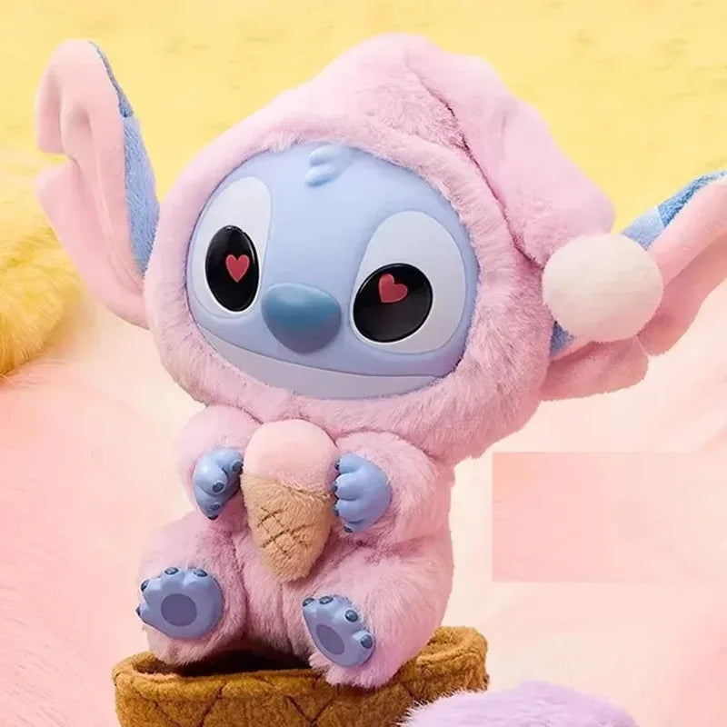 Mystery Disney New Stitch Eat Some Thing Before Sleep Series Vinyl Blind Box Bag Pendant Cute Plush Doll